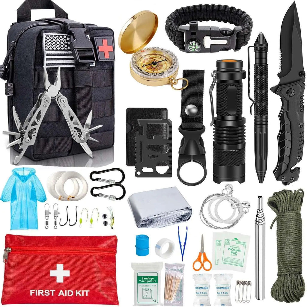EDC Survival Tool Kit - 47 in 1 Emergency SOS Pack